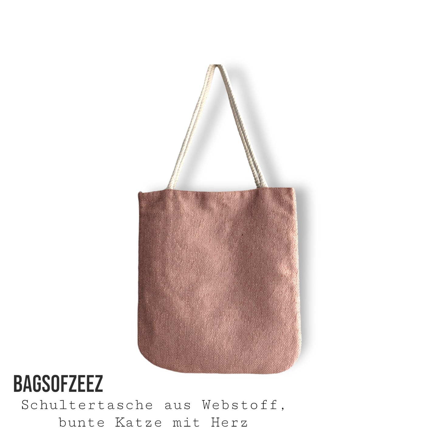 bunte Katze mit Hetz Schultertasche