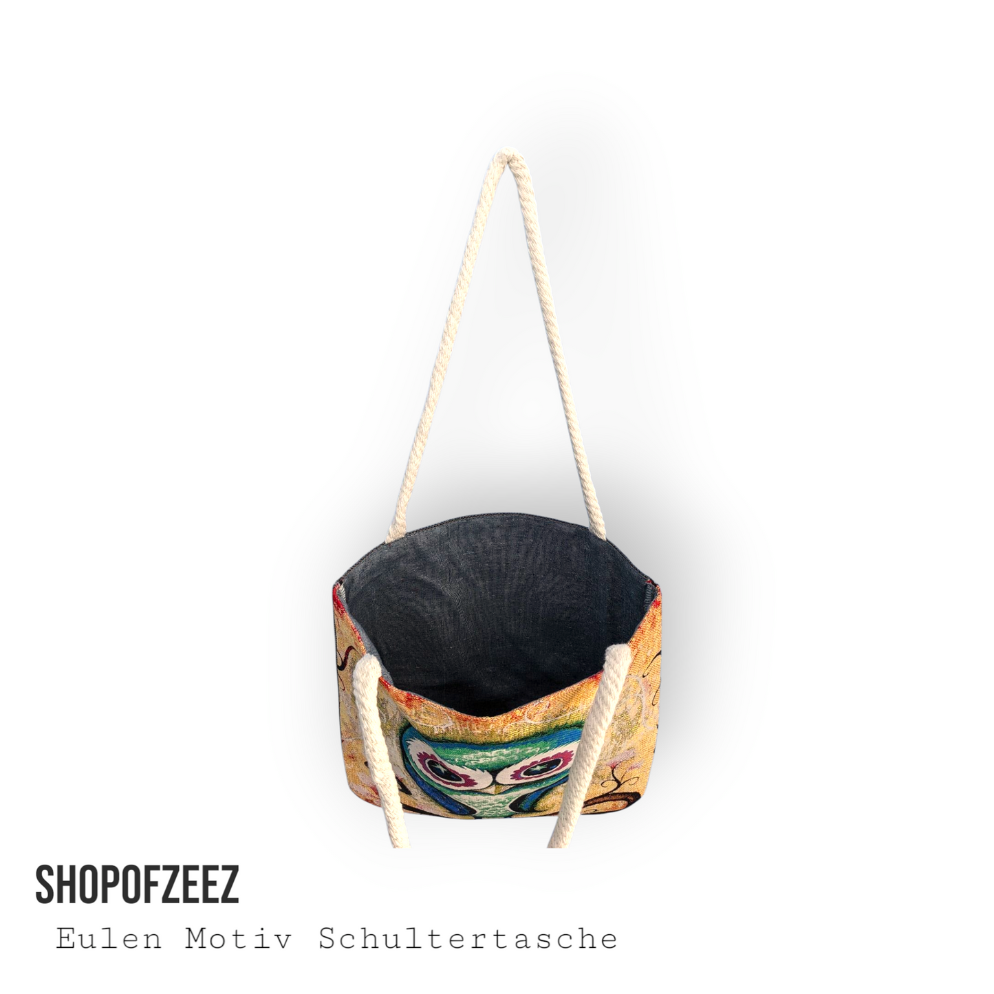 Eulen Design Schultertasche
