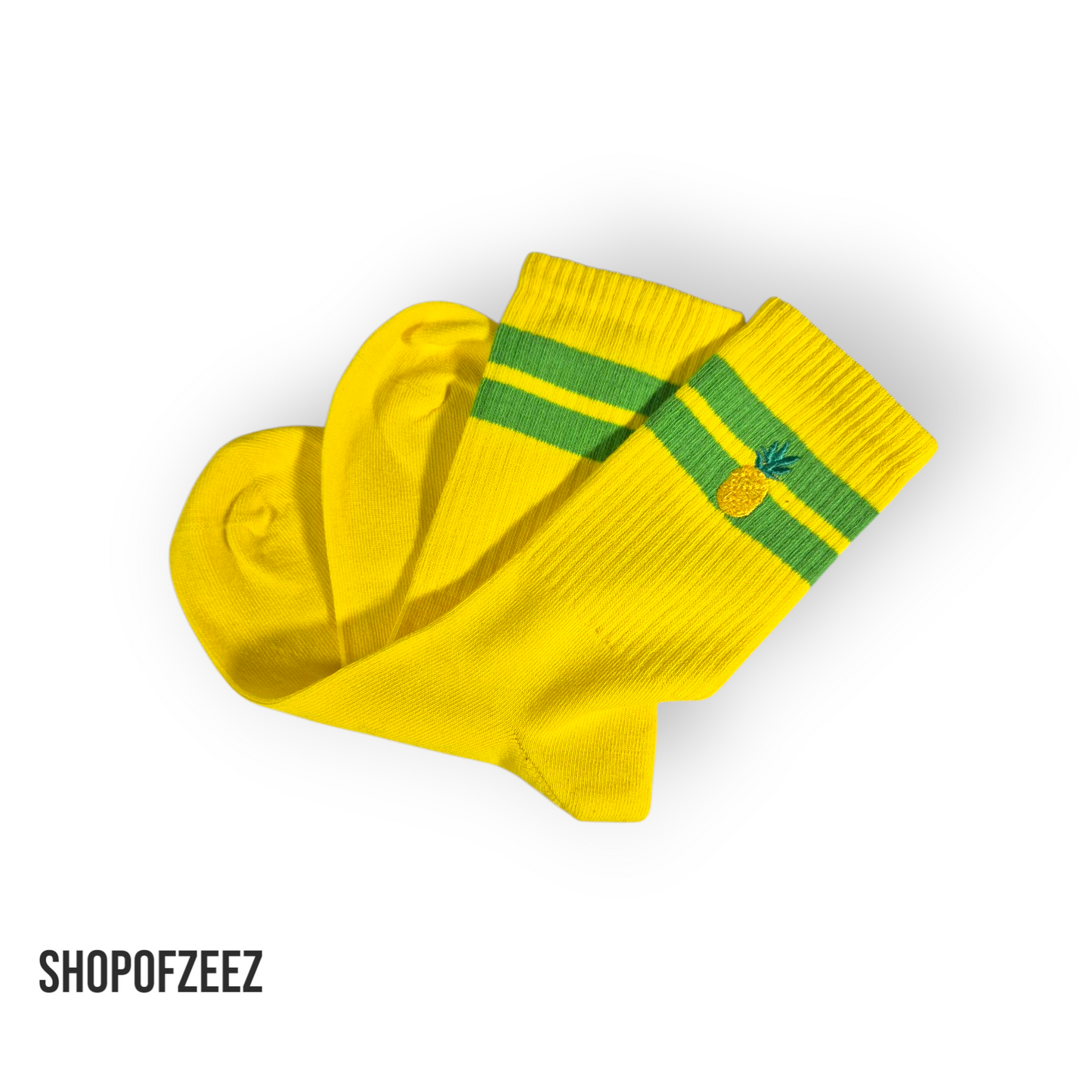 Stickerei mit Ananas Tennissocken