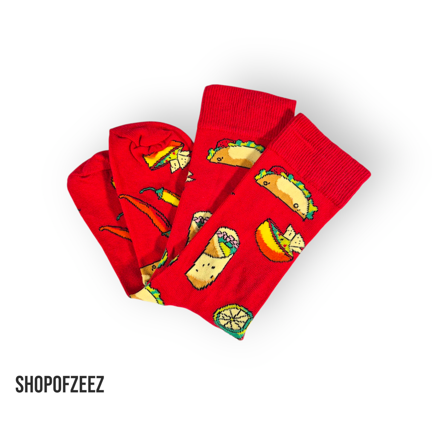 rot Taco Lustige Socken
