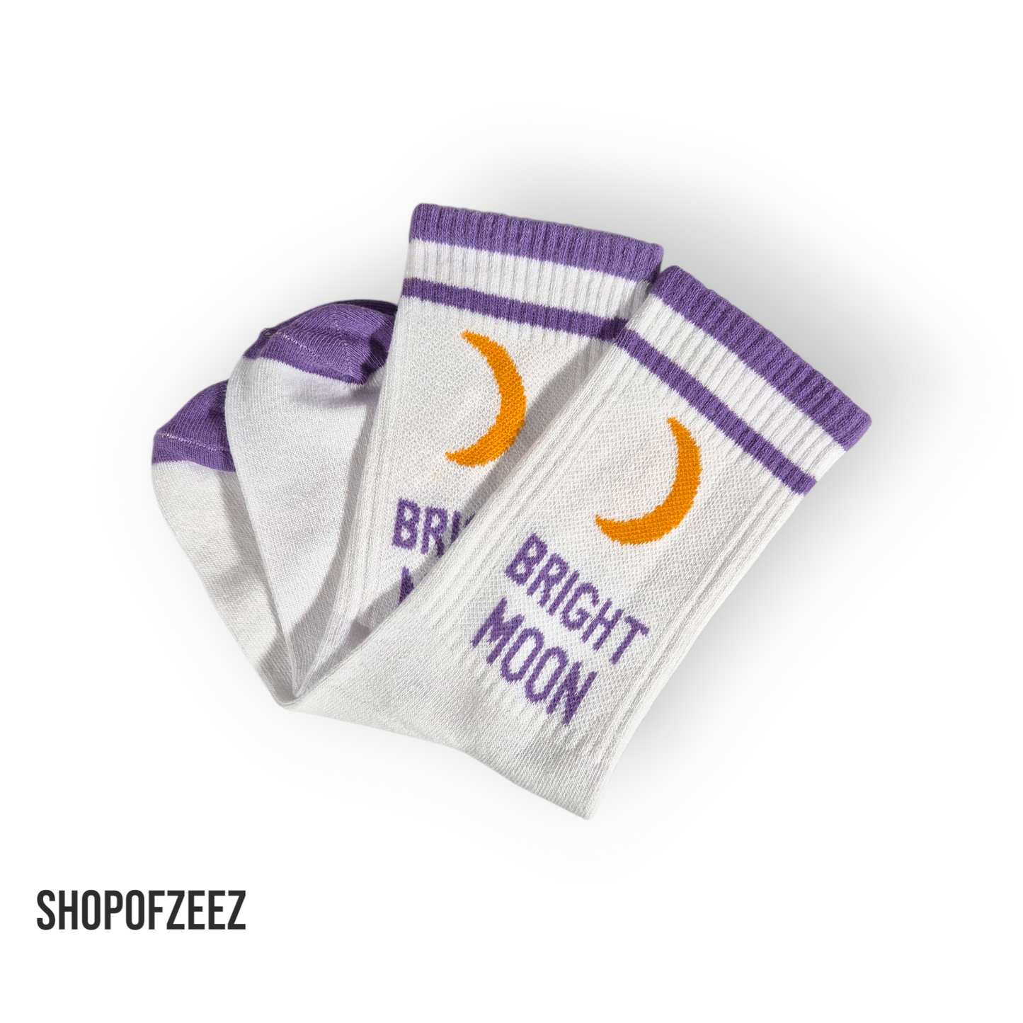 lila Bright Moon Sportsocken
