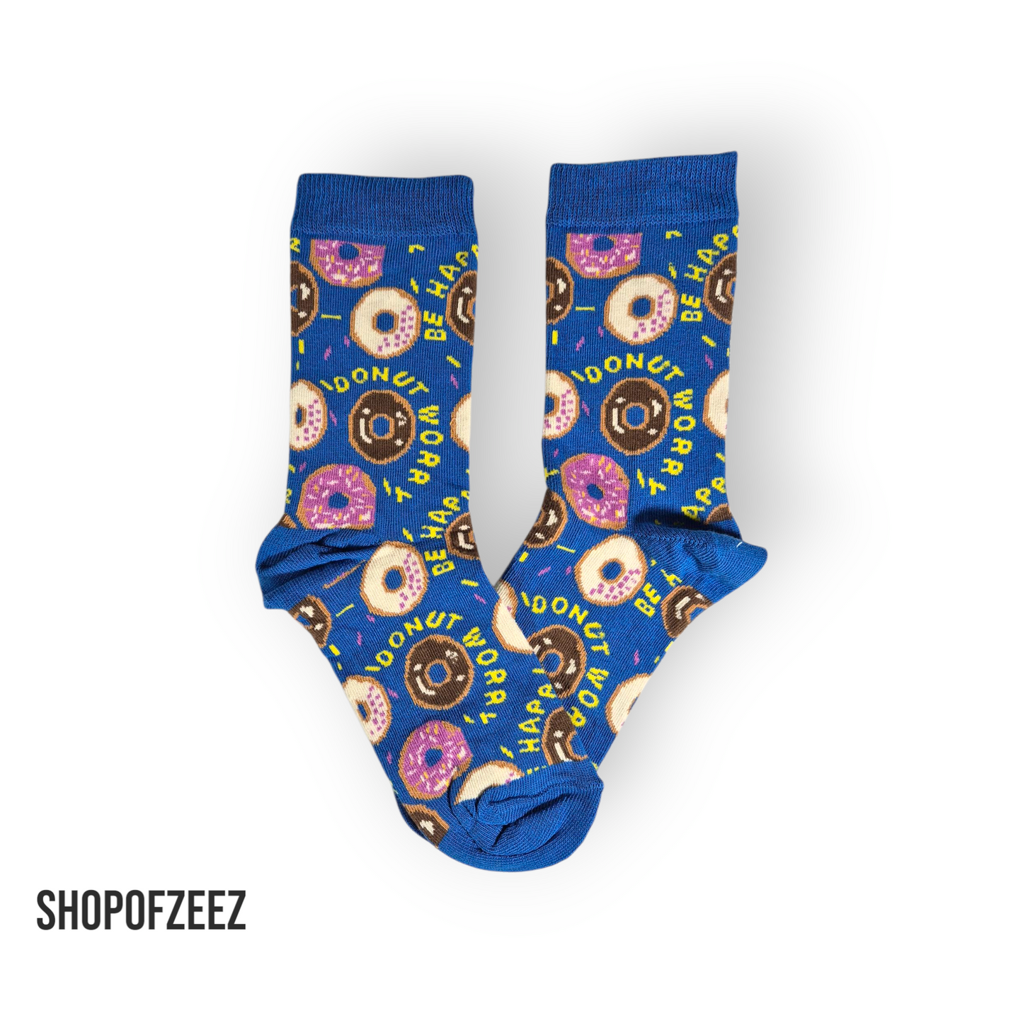 Donut Socken - blau, Unisex Socken, Einheitsgröße: 36-42