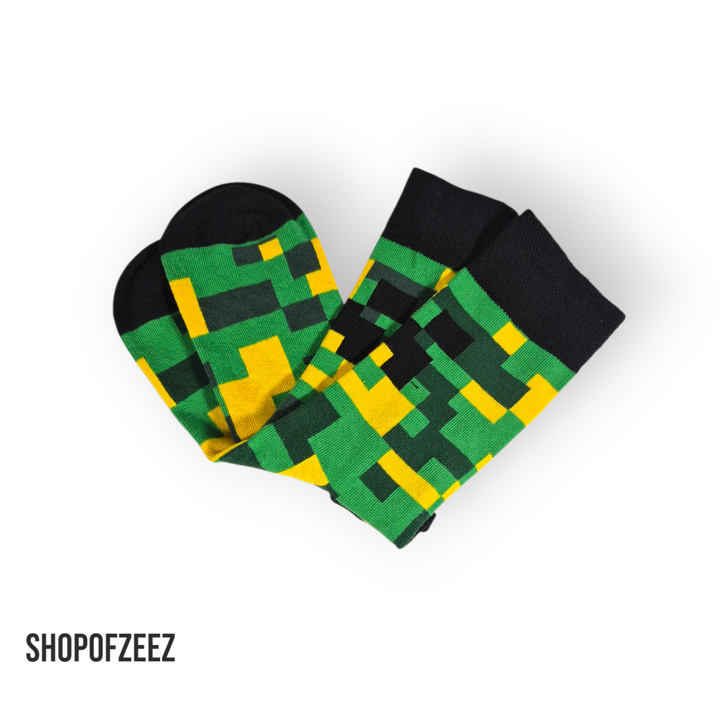 Bunte Pixel-Socken im Retro-Stil – Unisex & Bequem