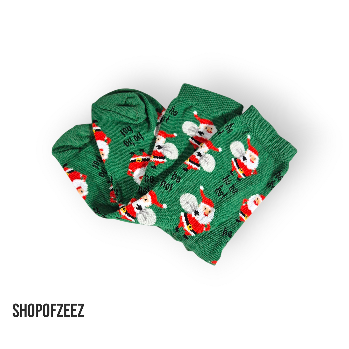 grün Weihnachtsmann Weihnachtssocken