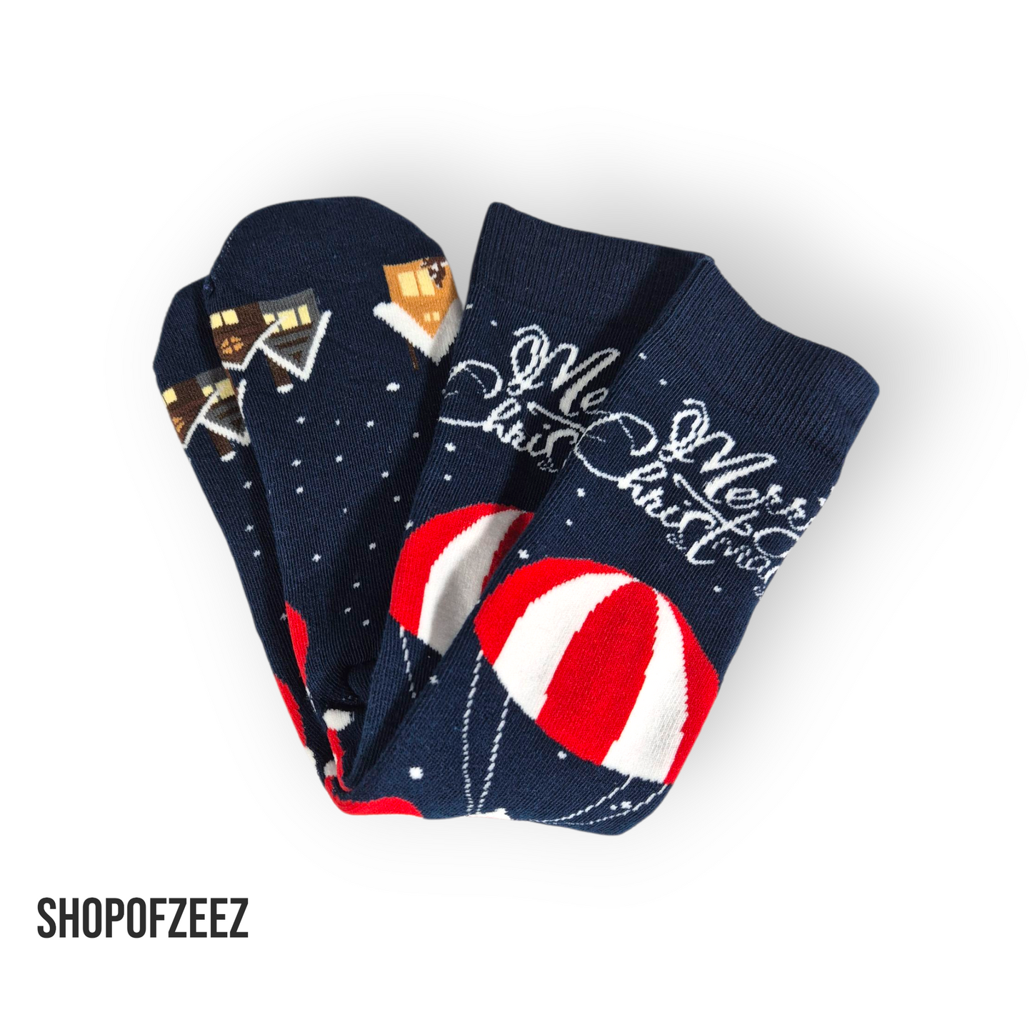 Weihnachtssocken „Merry Christmas Santa“ – Kuschelig, Warm & Festlich – Unisex