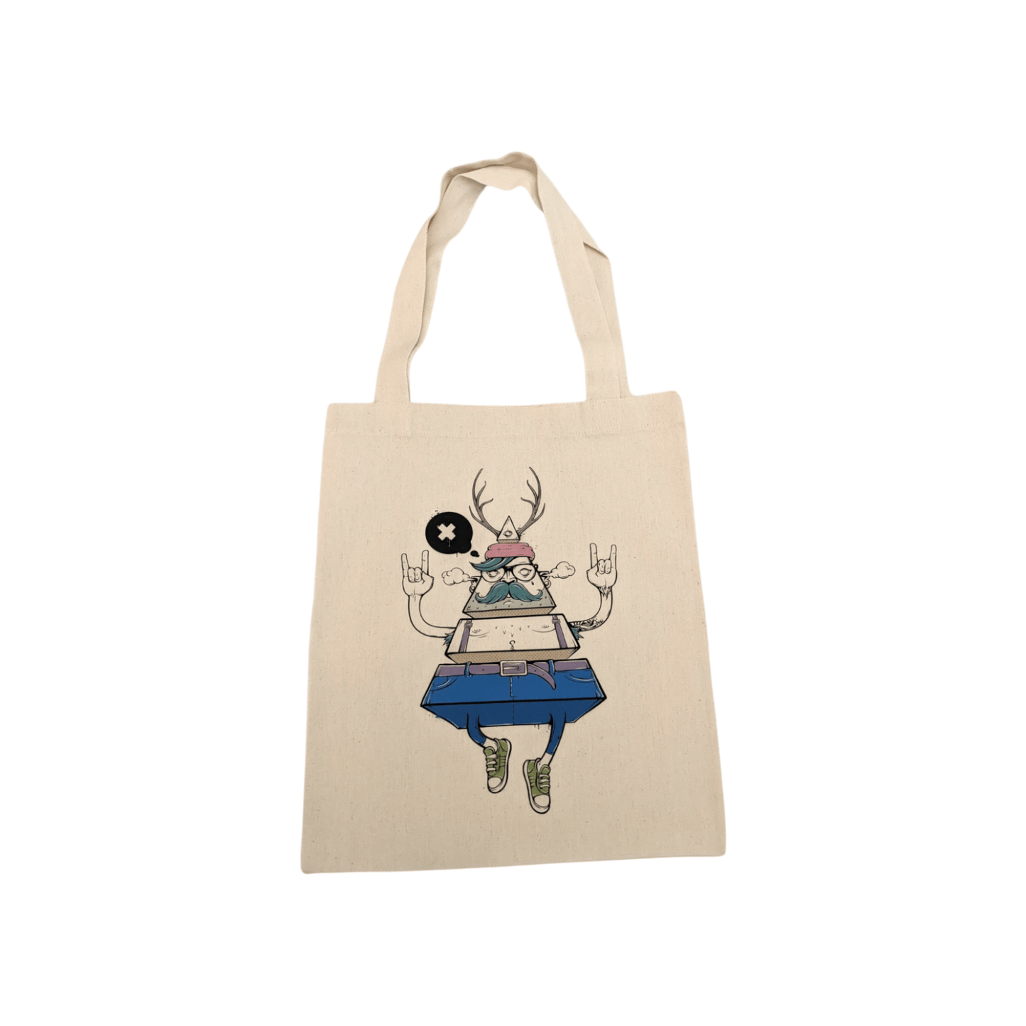 Baumwolltasche „HIPSTER“ – Stylische Stofftasche im Handlettering - Design - Shop of Zeez