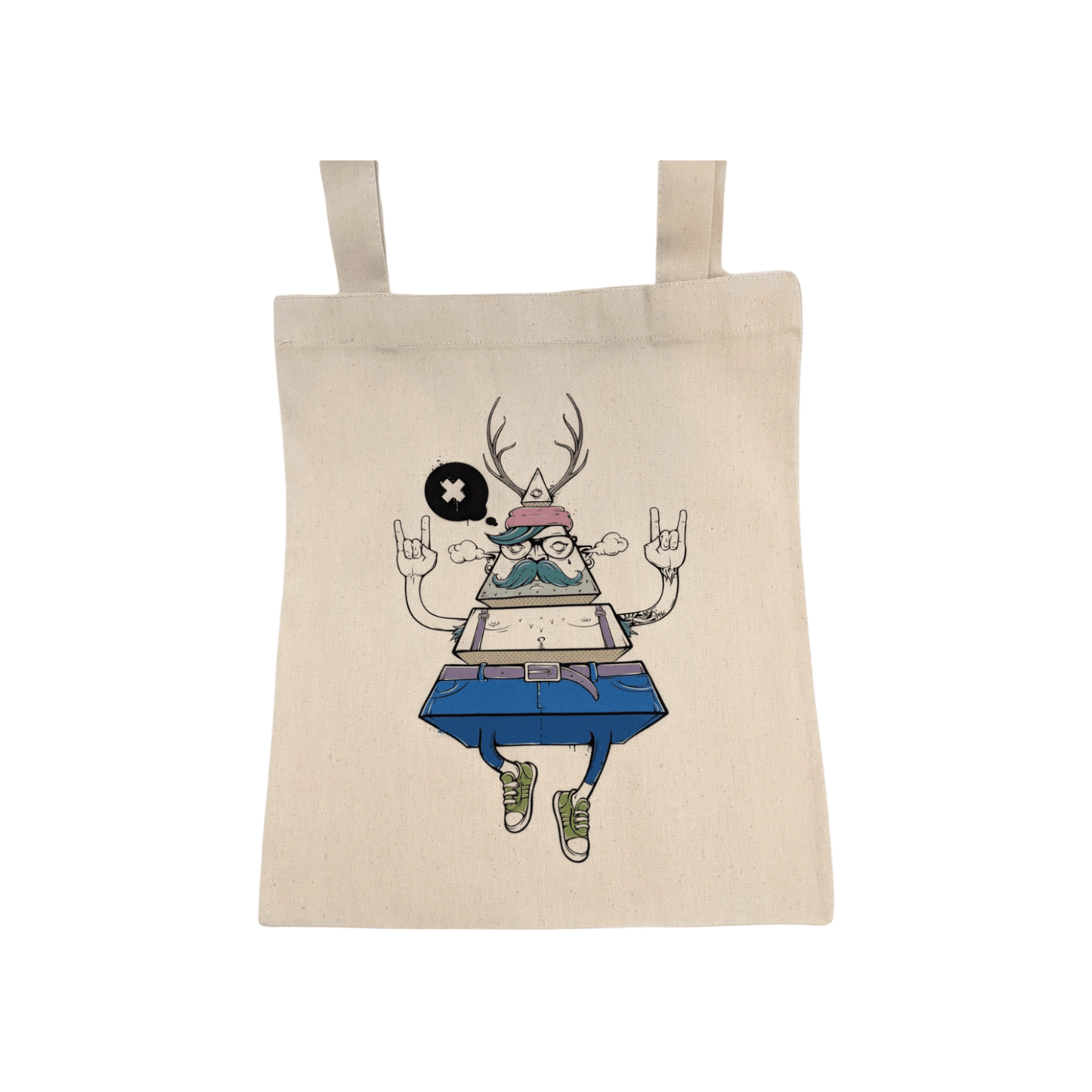 Baumwolltasche „HIPSTER“ – Stylische Stofftasche im Handlettering - Design - Shop of Zeez