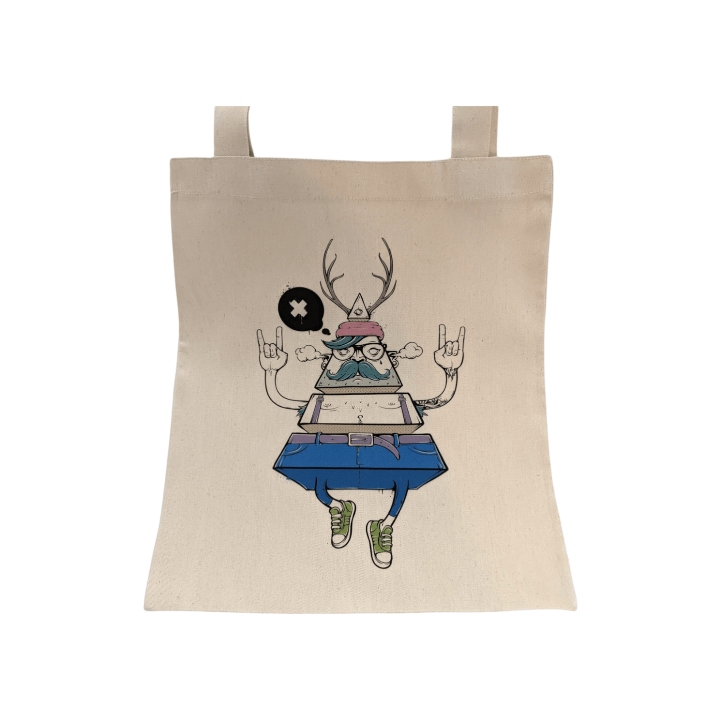 Baumwolltasche „HIPSTER“ – Stylische Stofftasche im Handlettering - Design - Shop of Zeez