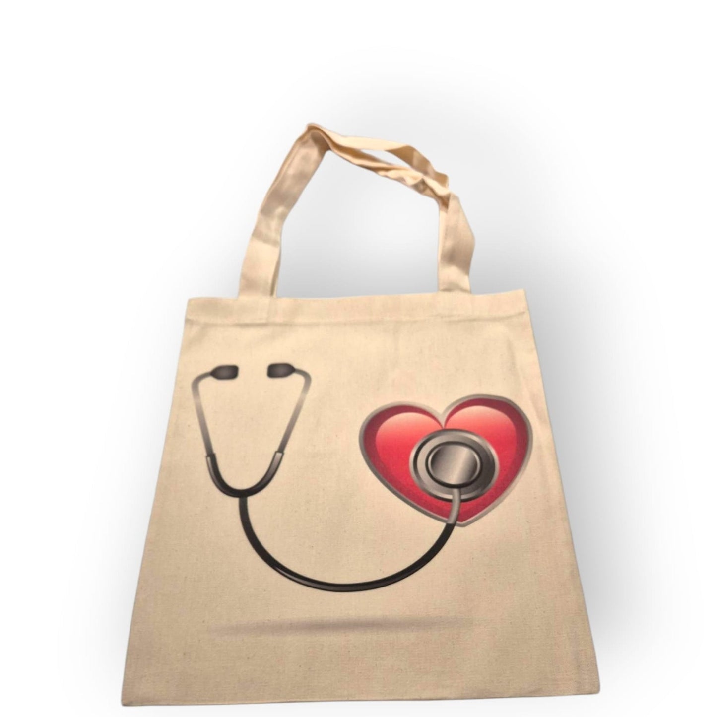 Baumwolltasche mit Herz & Stethoskop – Medizin Geschenk für Pflegekräfte & Ärzt - innen - Shop of Zeez