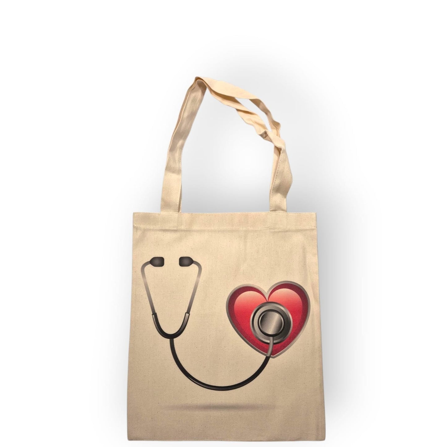 Baumwolltasche mit Herz & Stethoskop – Medizin Geschenk für Pflegekräfte & Ärzt - innen - Shop of Zeez