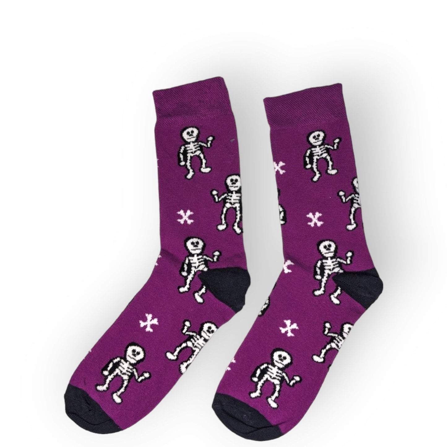 lila Skelett Socken - Shop of Zeez