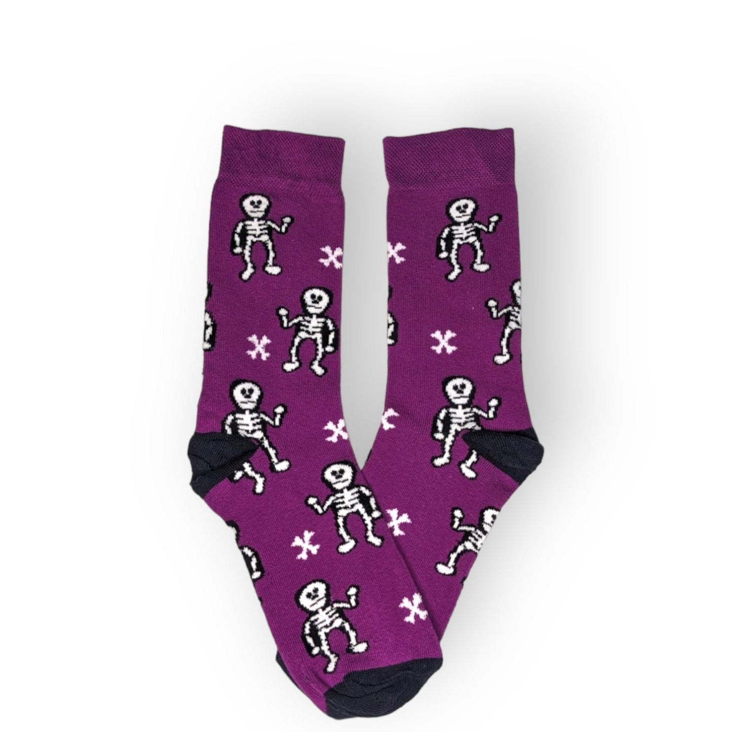 lila Skelett Socken - Shop of Zeez