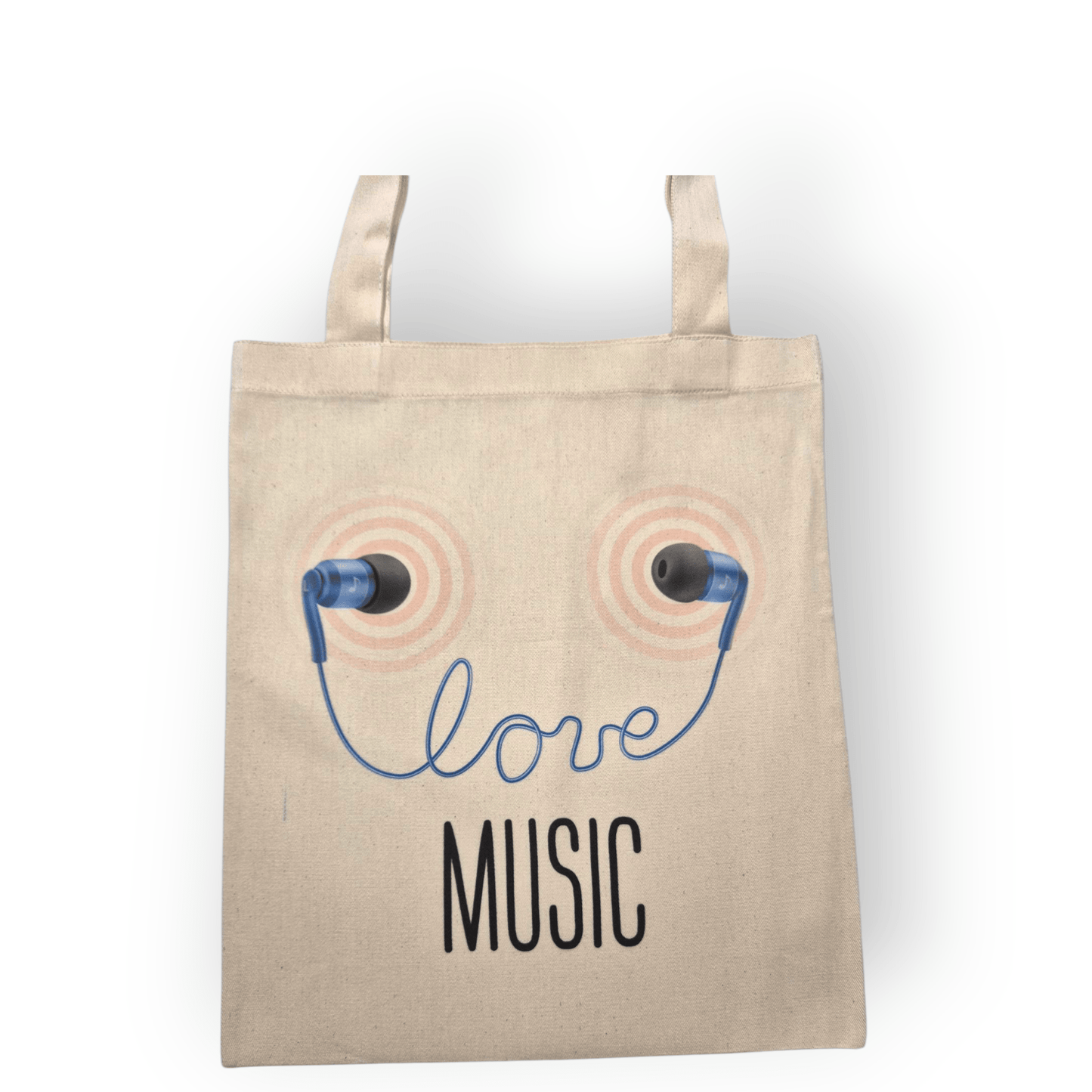 Love Music Stofftasche – Stylische Baumwolltasche für Musikliebhaber - Shop of Zeez