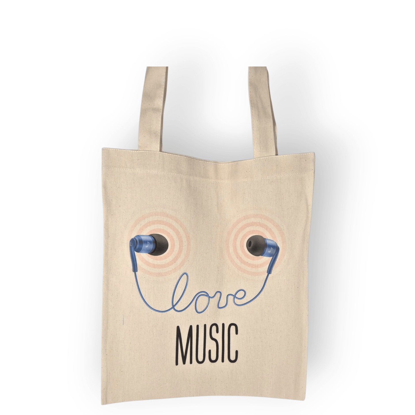 Love Music Stofftasche – Stylische Baumwolltasche für Musikliebhaber - Shop of Zeez