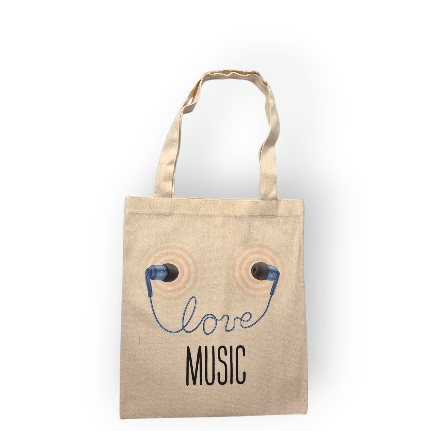 Love Music Stofftasche – Stylische Baumwolltasche für Musikliebhaber - Shop of Zeez