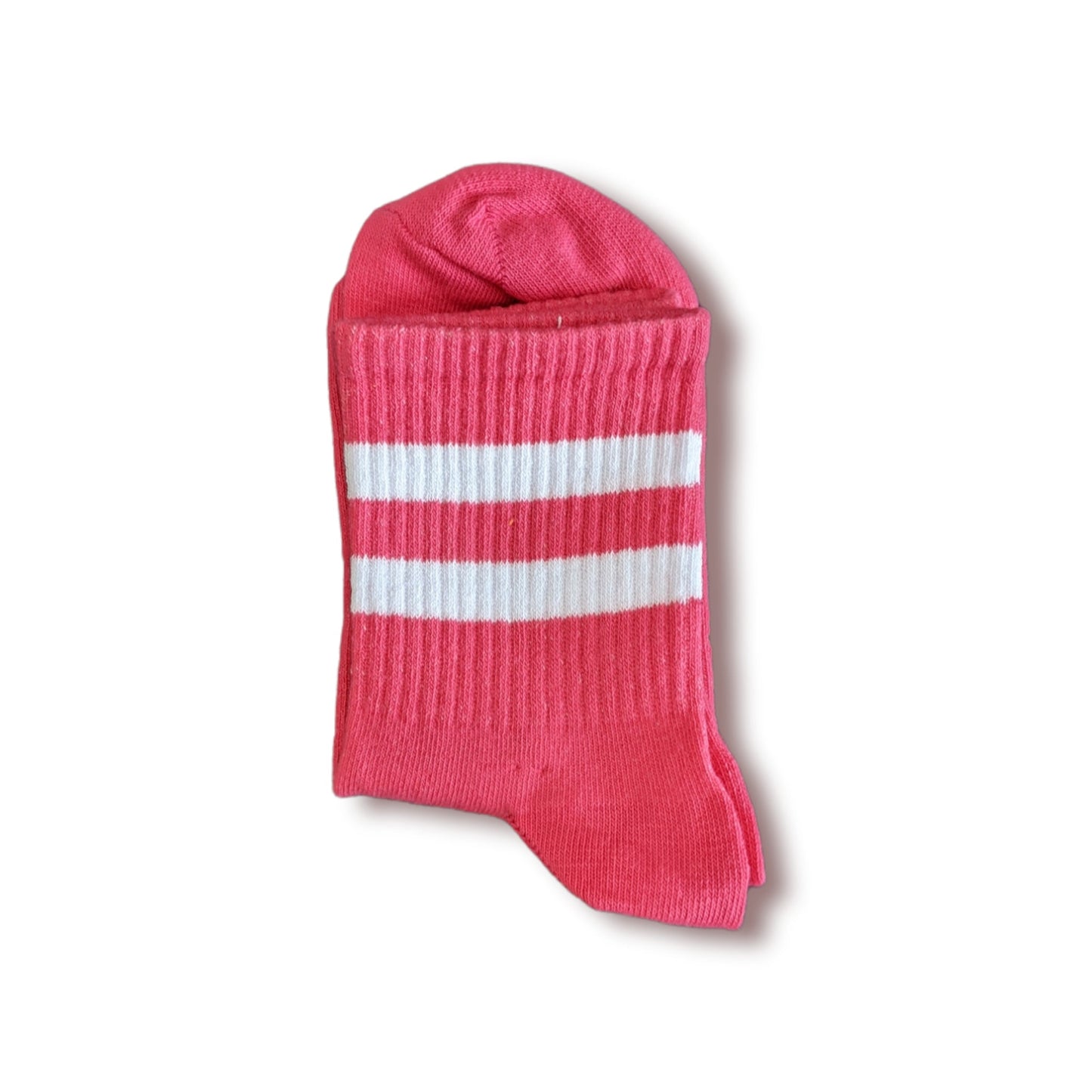 pink - weiß gestreifte Sportsocken, Einheitsgröße: 36 - 42 - Shop of Zeez