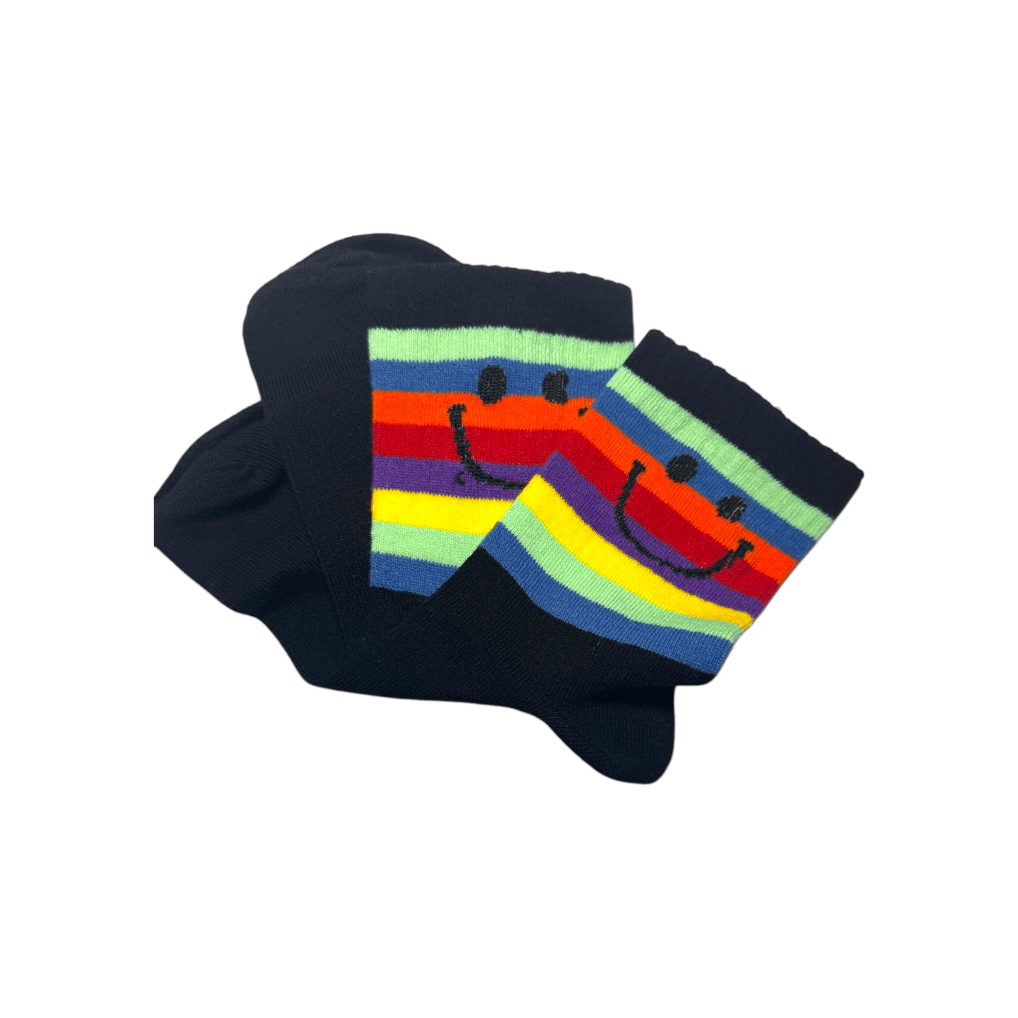 schwarz Smiley Sportsocken - Shop of Zeez