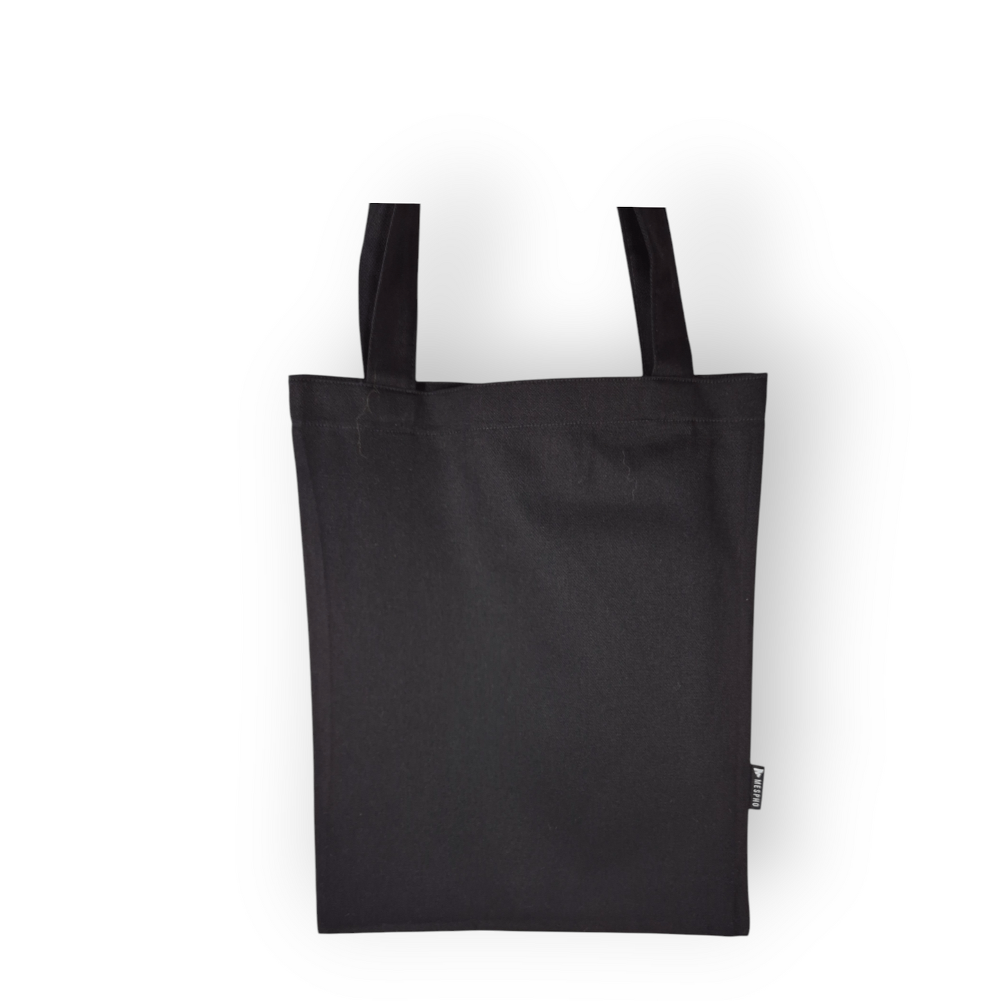 Schwarze Stofftasche mit Papierboot Motiv - Shop of Zeez