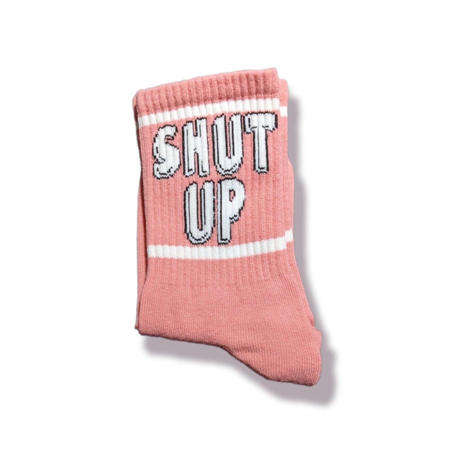 SHUT UP Statement - Socken – Freche rosa Unisex - Socken - Shop of Zeez