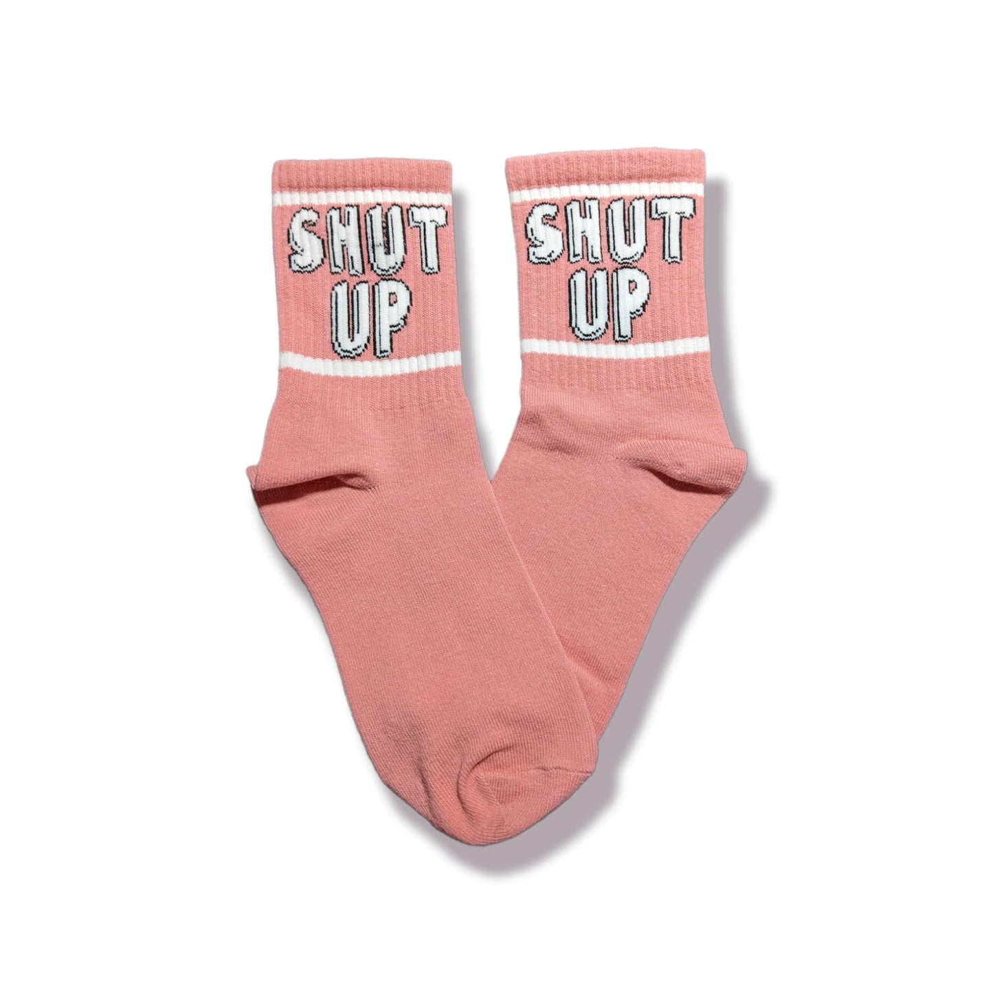 SHUT UP Statement - Socken – Freche rosa Unisex - Socken - Shop of Zeez
