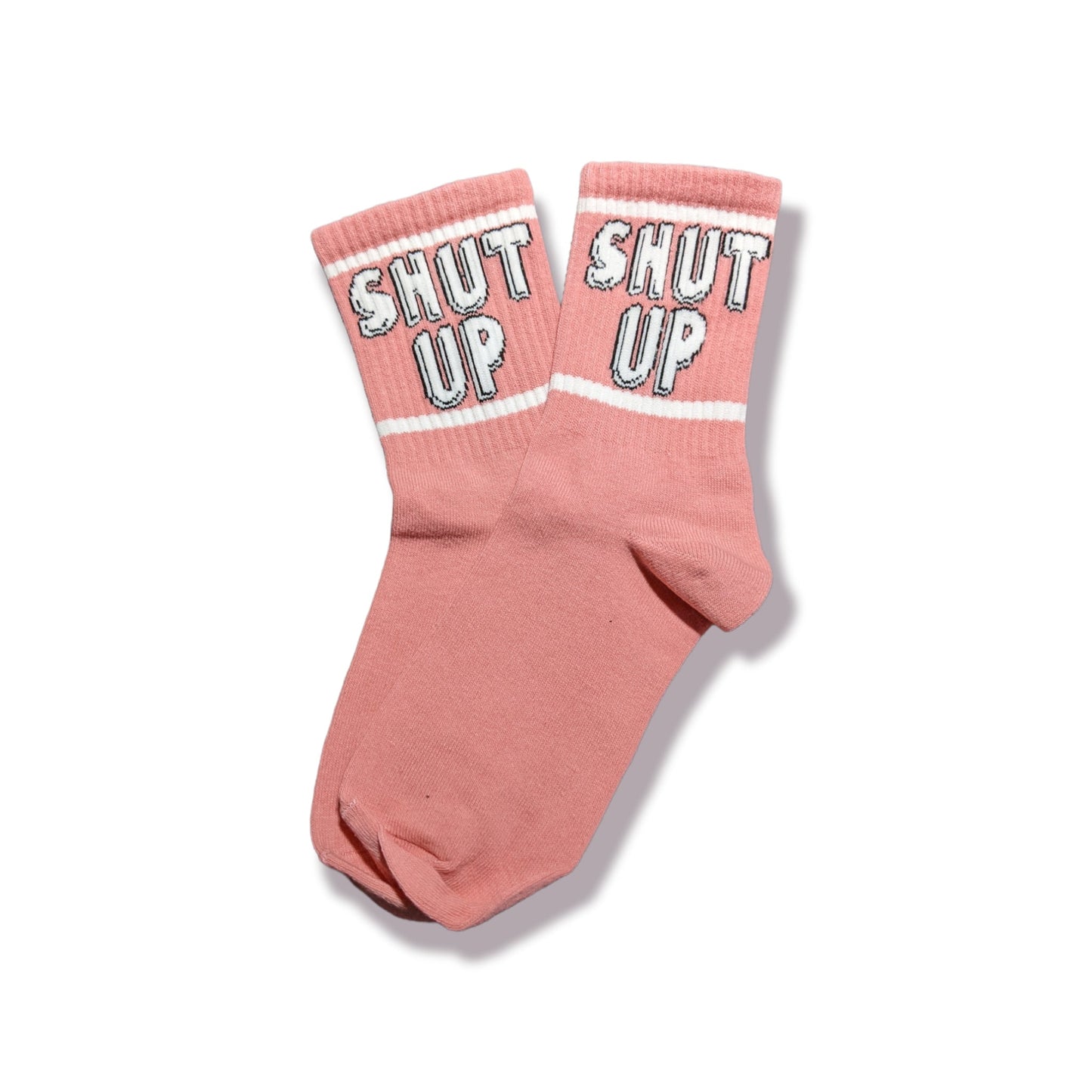SHUT UP Statement - Socken – Freche rosa Unisex - Socken - Shop of Zeez