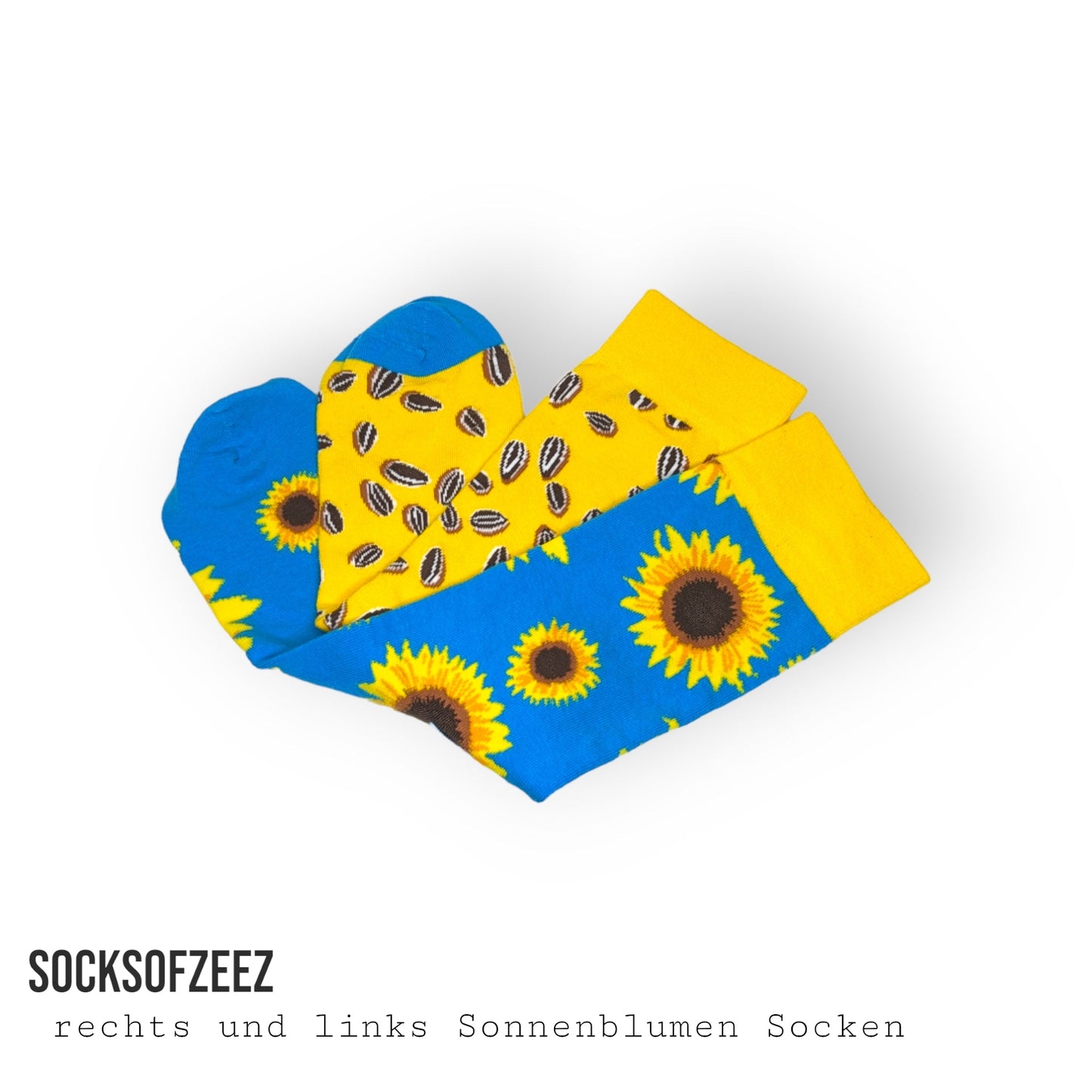 Sonnenblumen - Sonnenblumenkerne Socken - Shop of Zeez