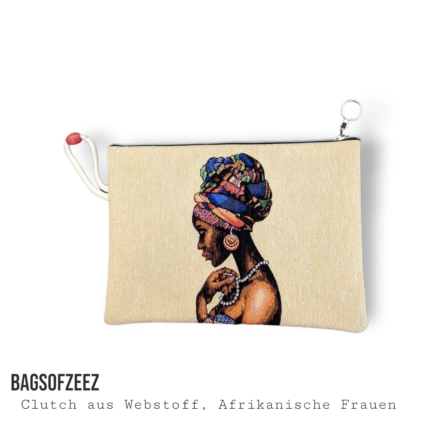 Afrikanische Frau Clutch aus Webstoff