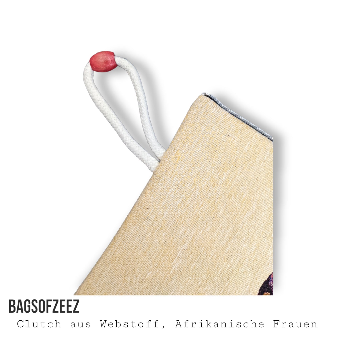 Afrikanische Frau Clutch aus Webstoff