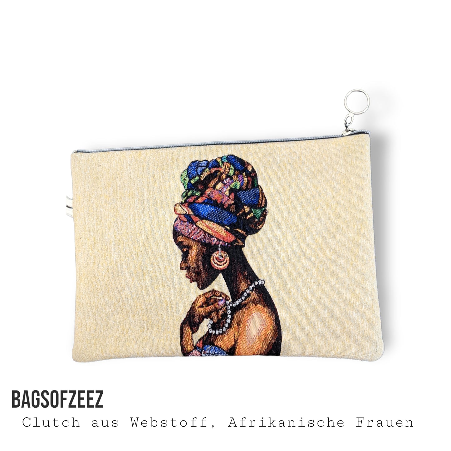 Afrikanische Frau Clutch aus Webstoff