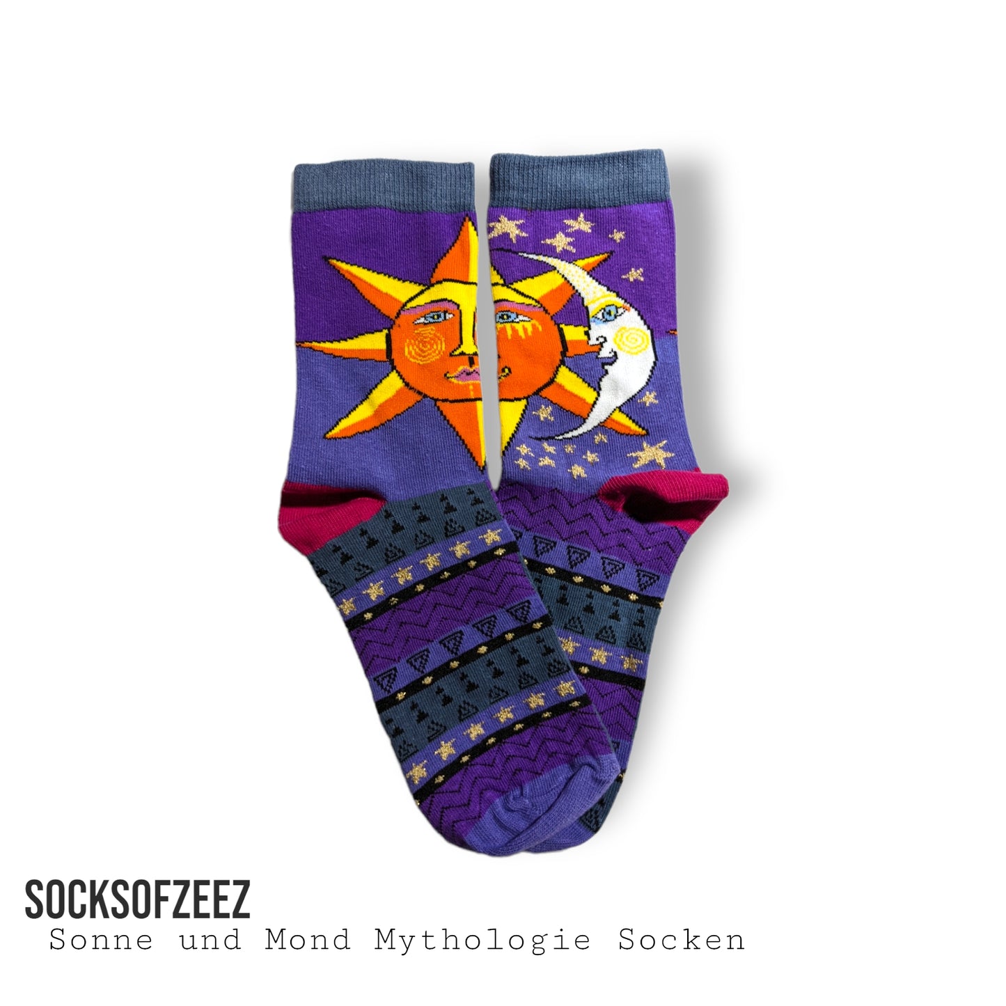Sonne und Mond Mythologie Socken