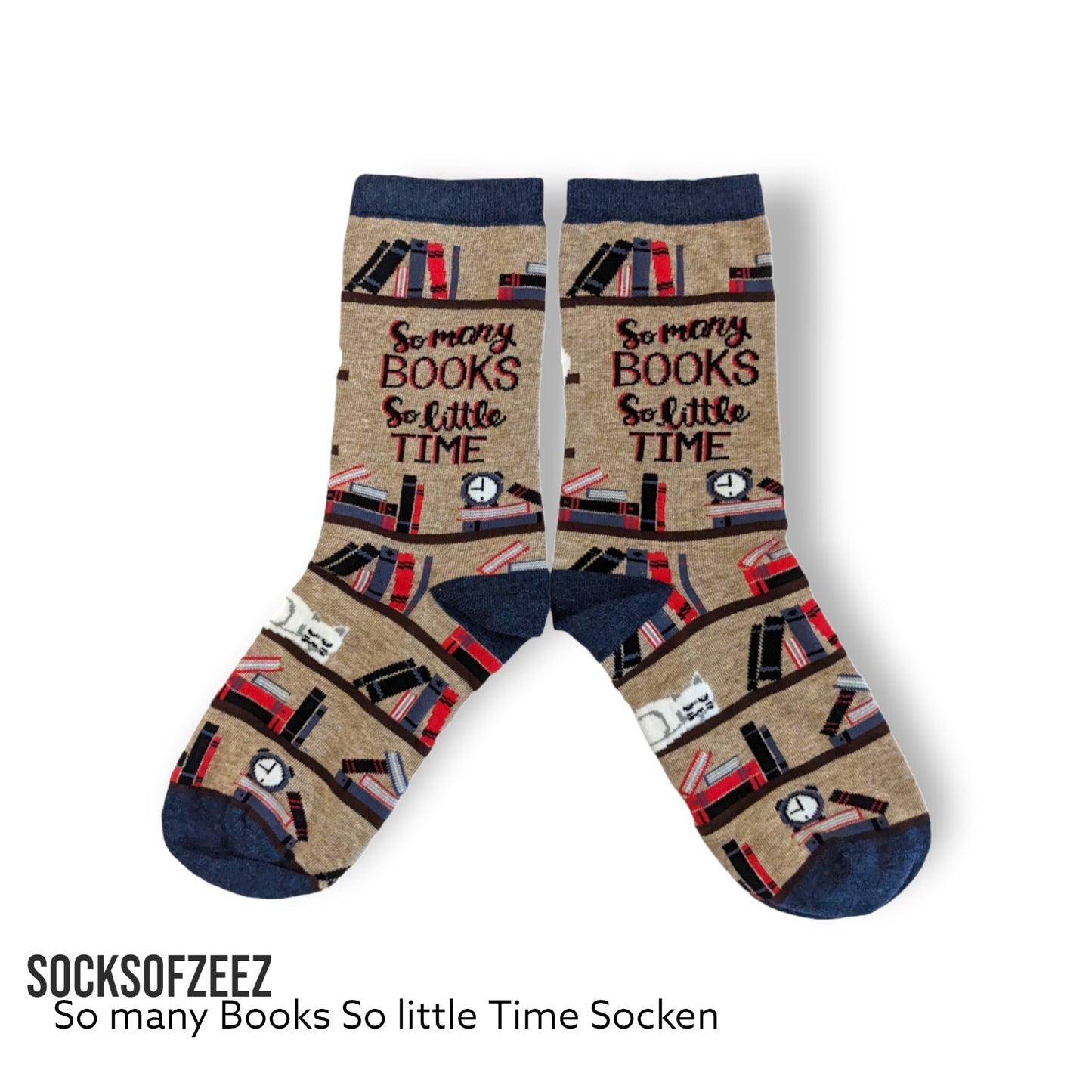 Bücherei Design Socken