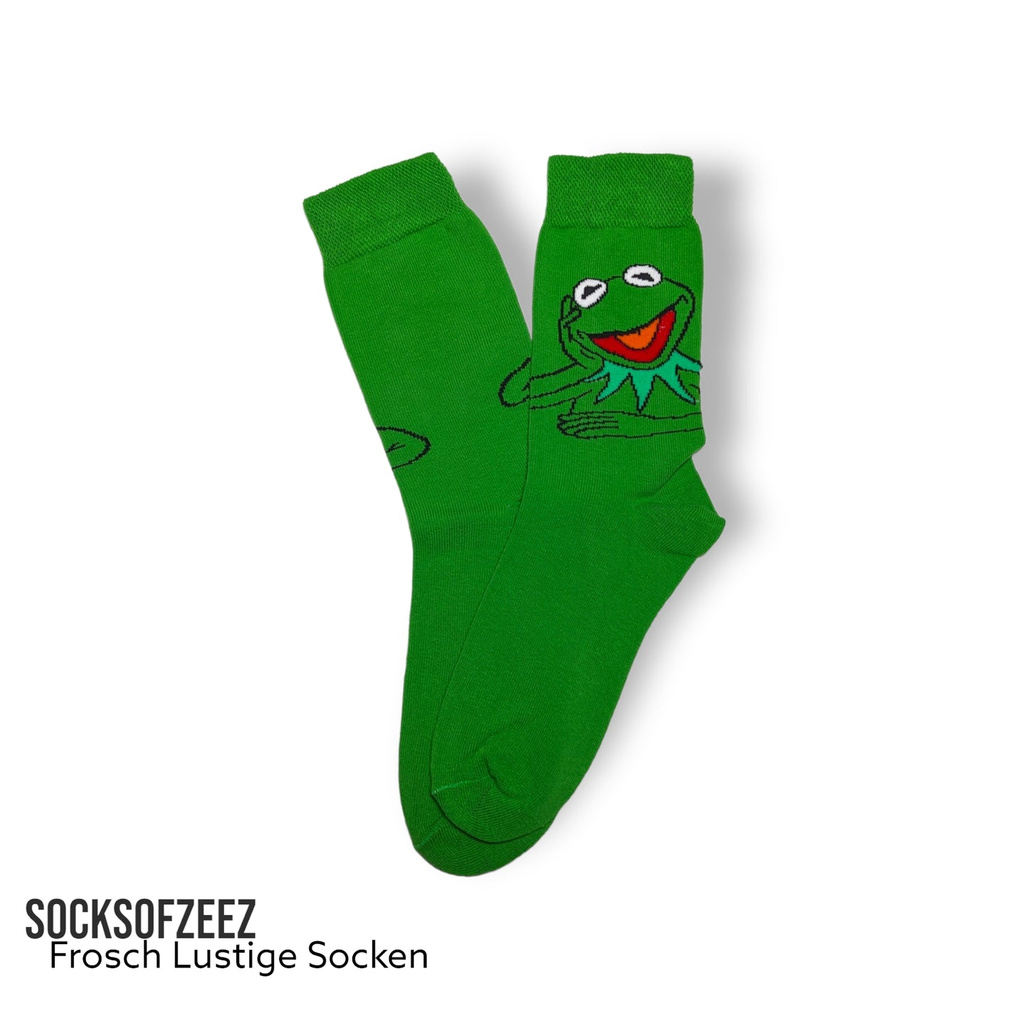 grün Kermit Lustige Socken