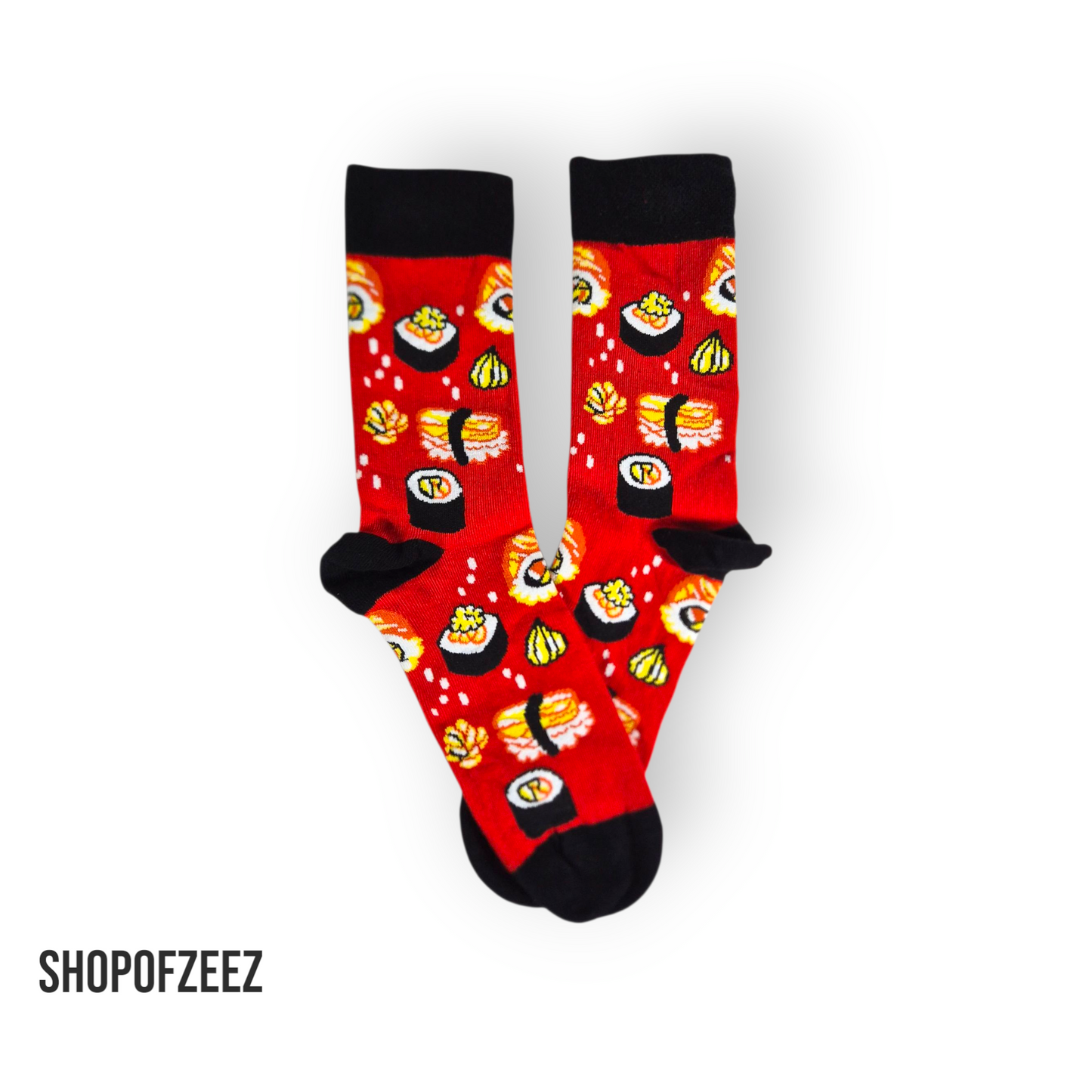 Sushi-Socken – Rot & bunt für Food-Liebhaber 🍣