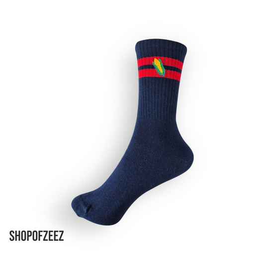 Stickerei mit Mais Tennissocken