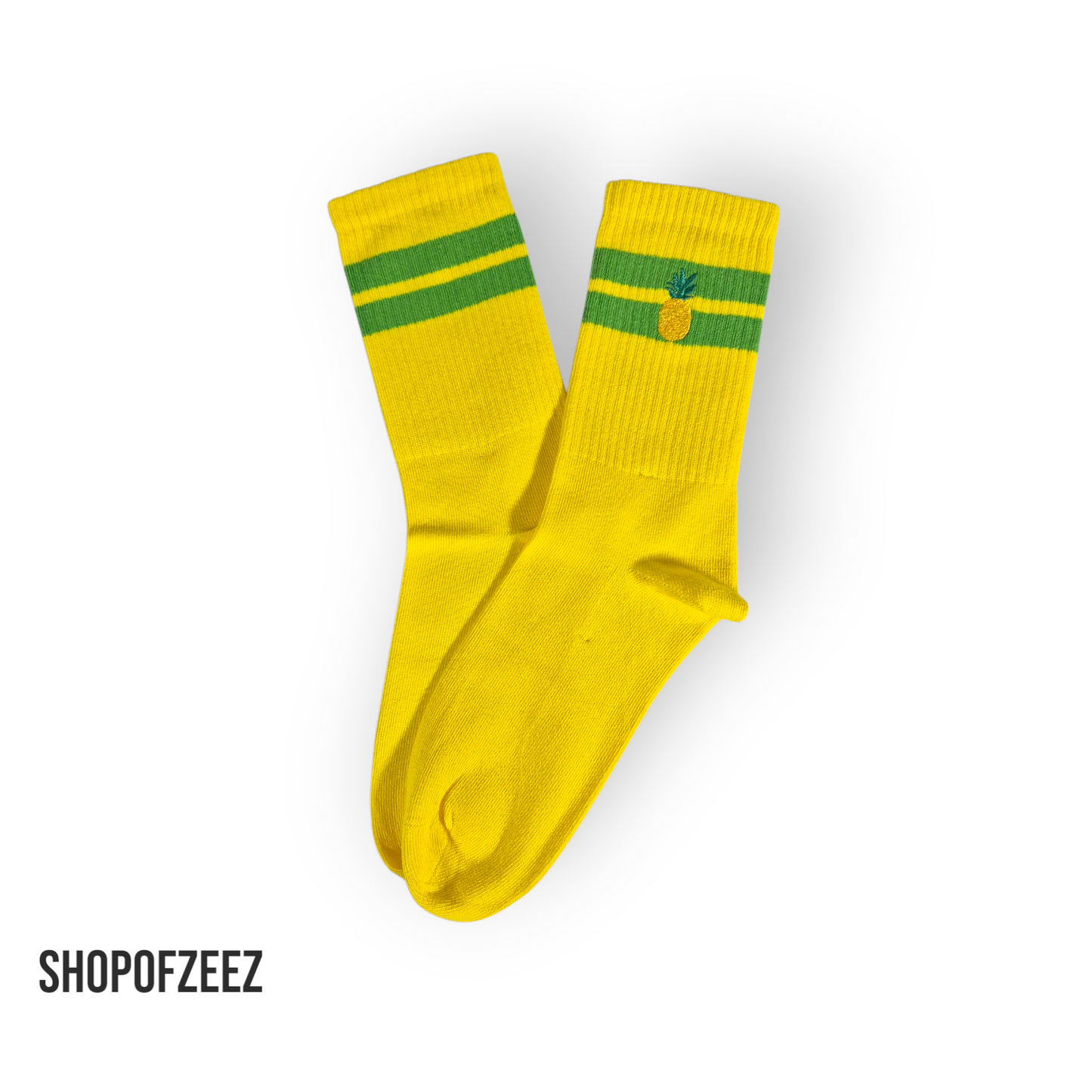 Stickerei mit Ananas Tennissocken