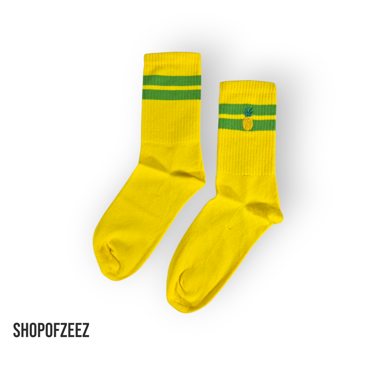Stickerei mit Ananas Tennissocken
