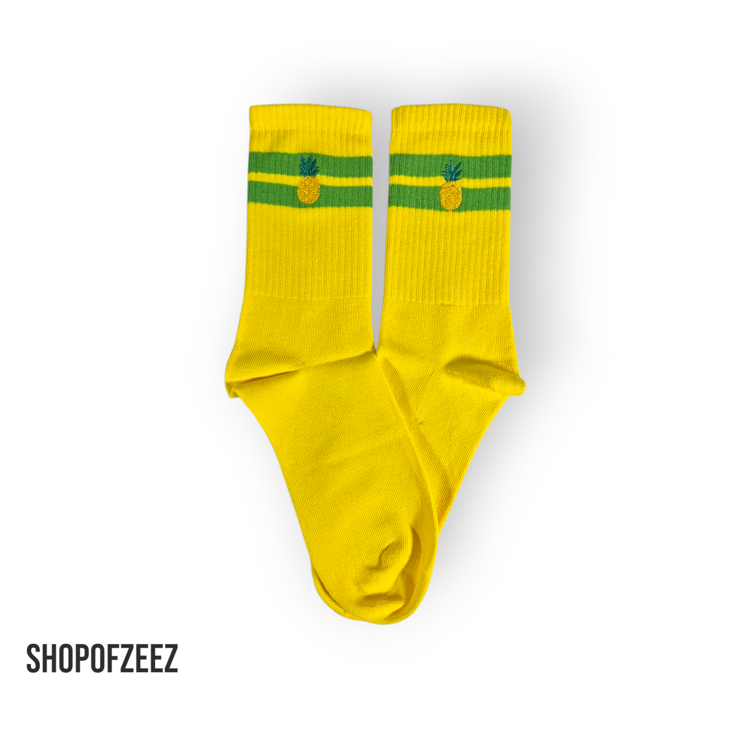 Stickerei mit Ananas Tennissocken