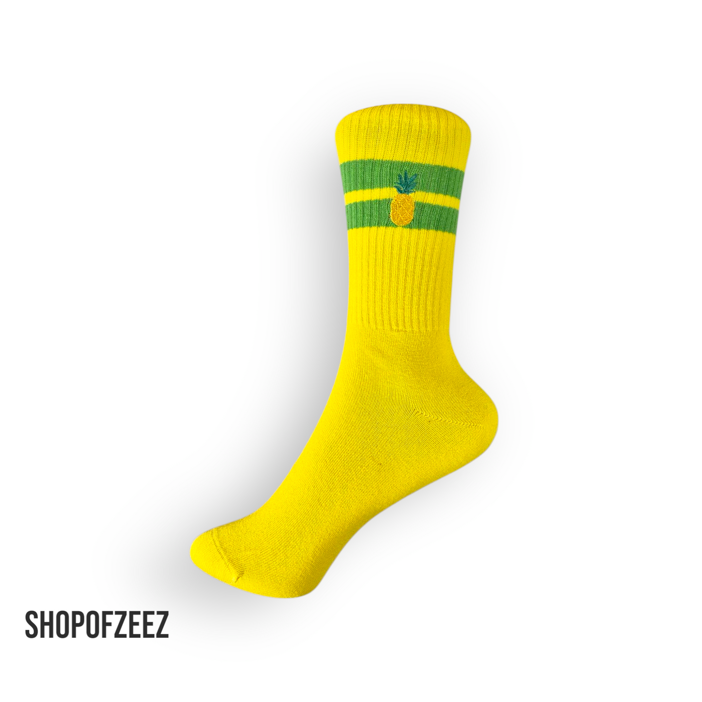 Stickerei mit Ananas Tennissocken