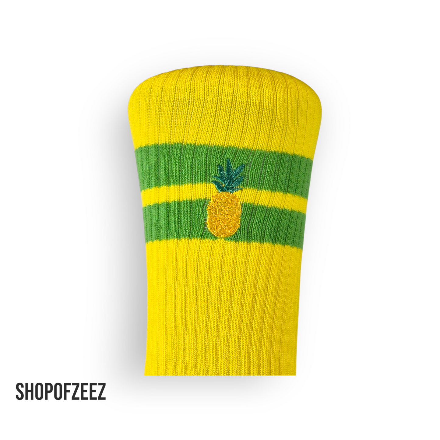 Stickerei mit Ananas Tennissocken