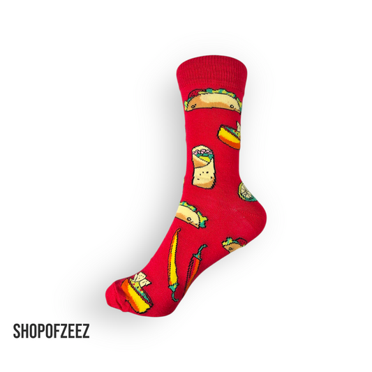rot Taco Lustige Socken