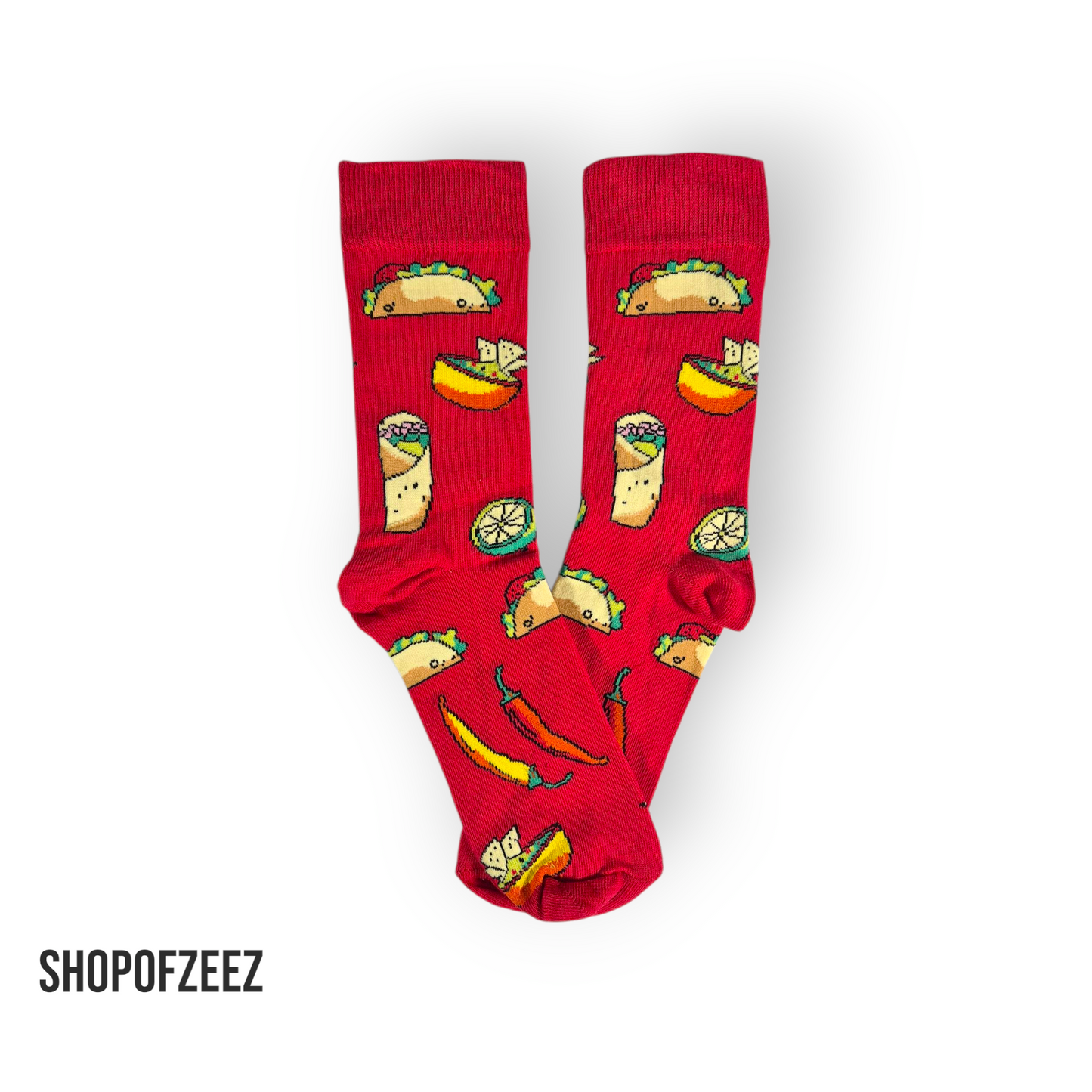 rot Taco Lustige Socken