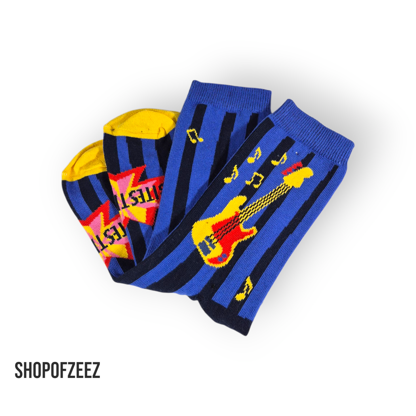 Gitarre Socken - blau