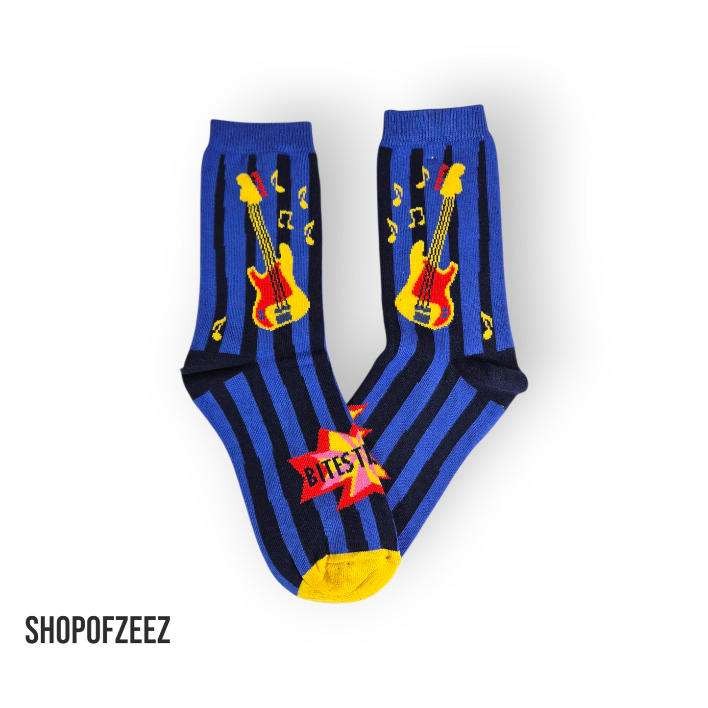 Gitarre Socken - blau