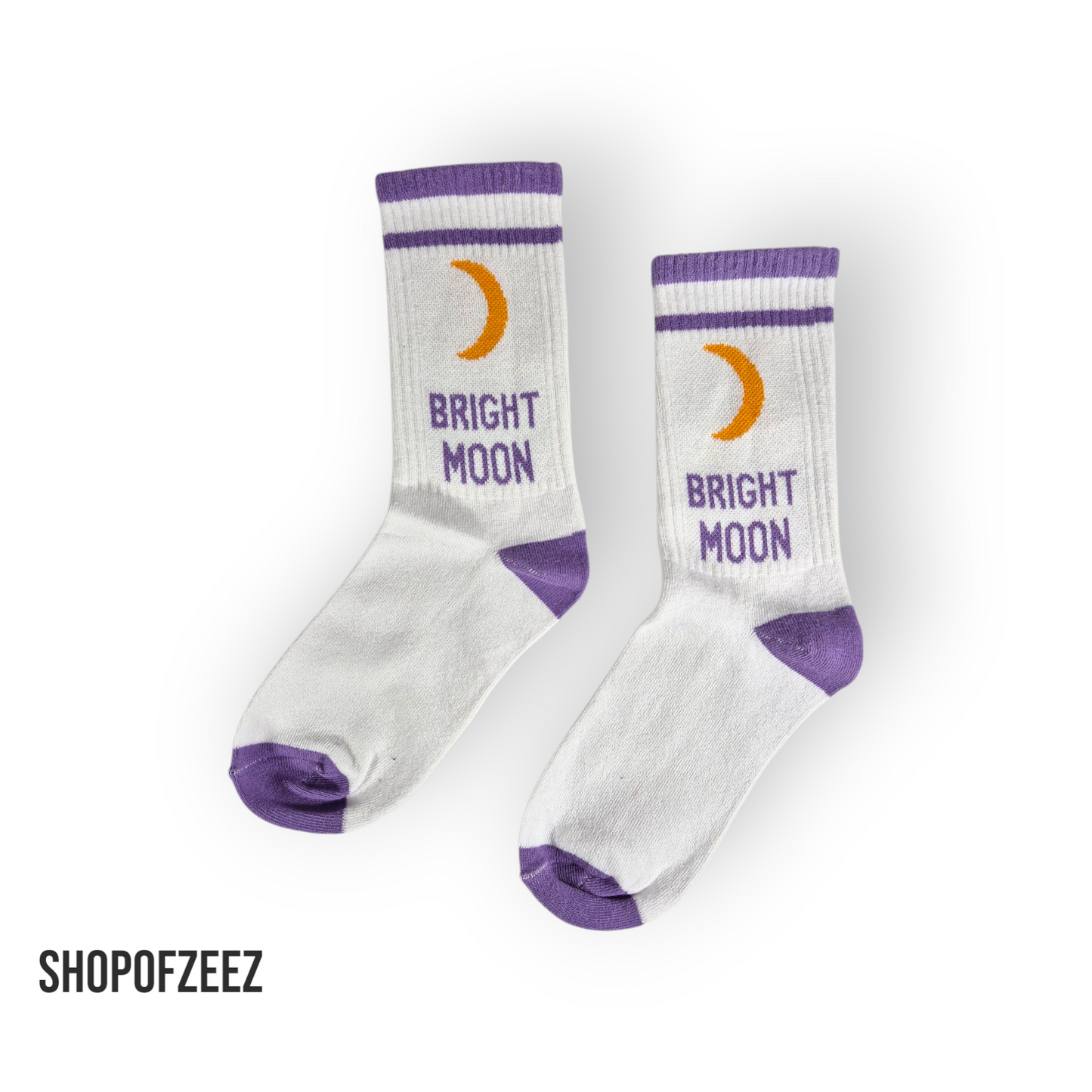 lila Bright Moon Sportsocken