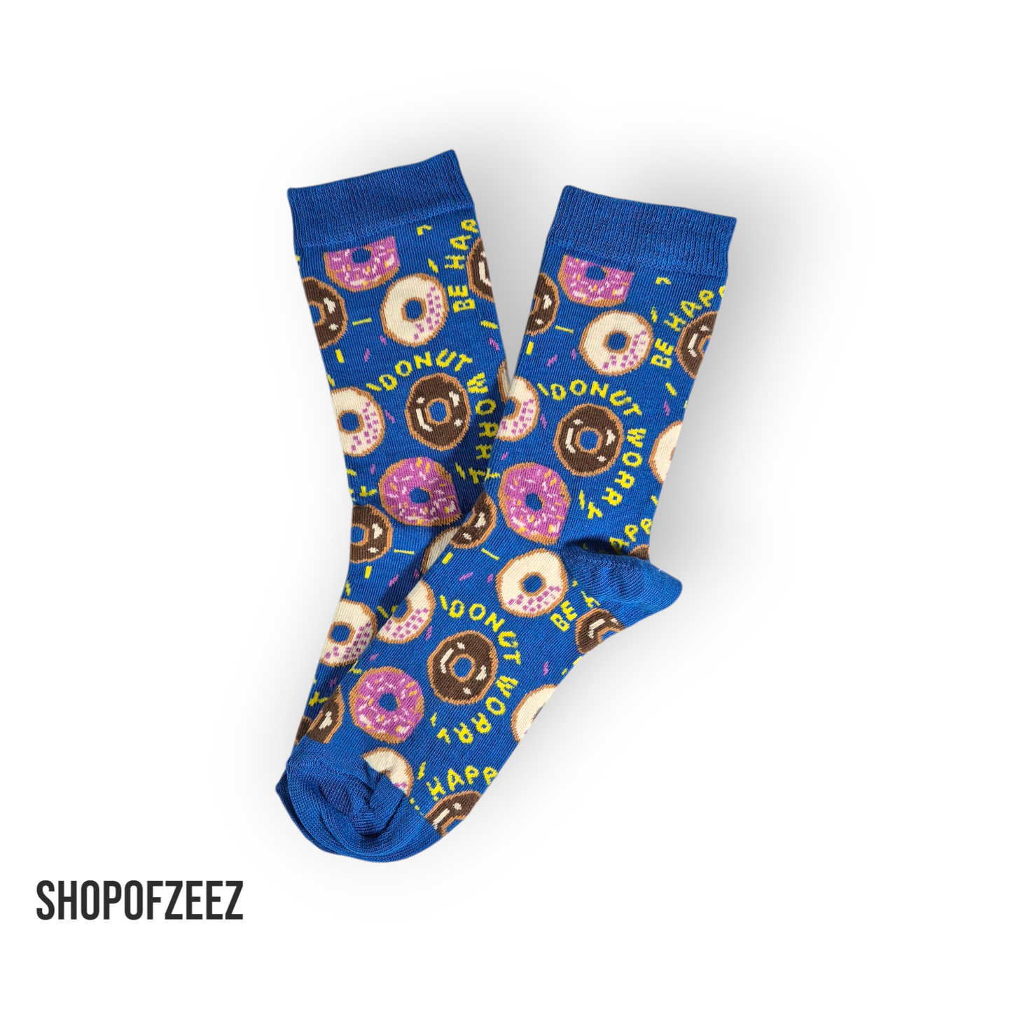 Donut Socken - blau, Unisex Socken, Einheitsgröße: 36-42