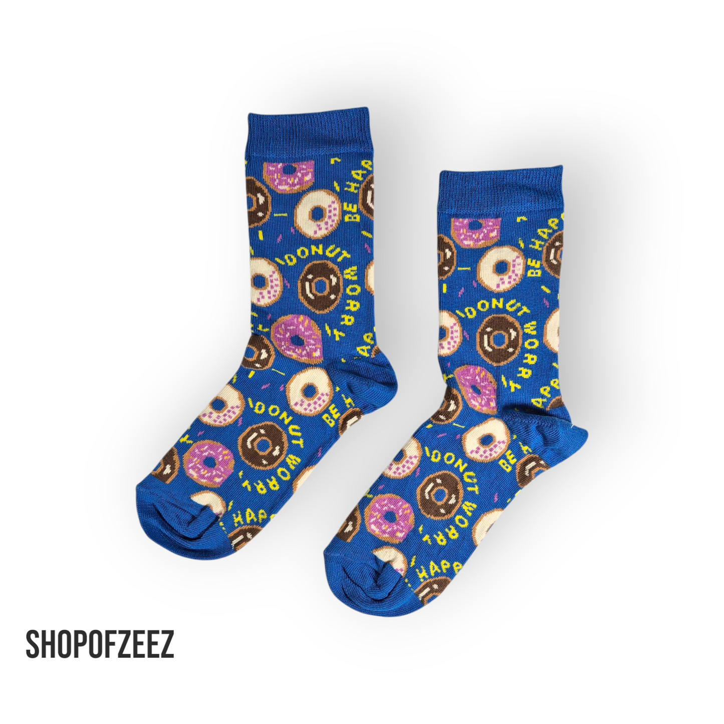 Donut Socken - blau, Unisex Socken, Einheitsgröße: 36-42