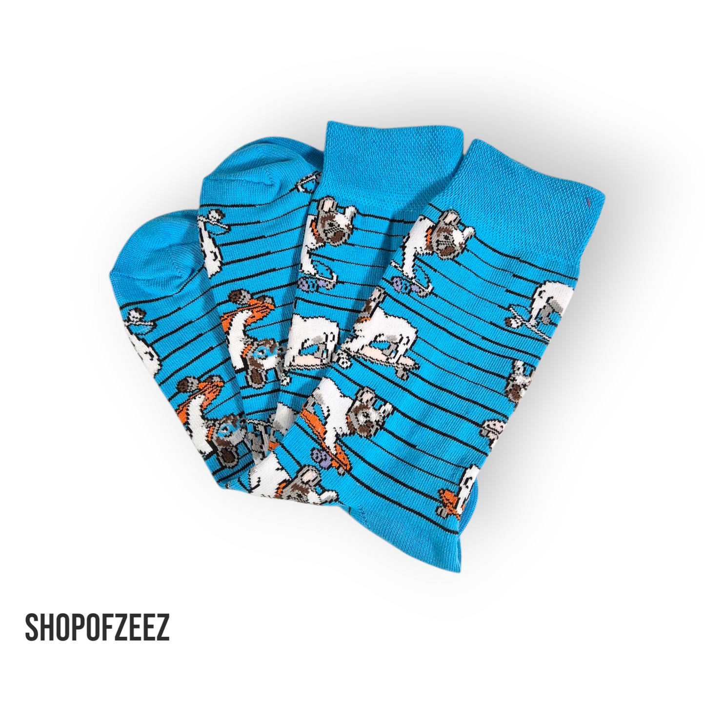 Skateboarding Bulldog Socken, Einheitsgröße: 36-42