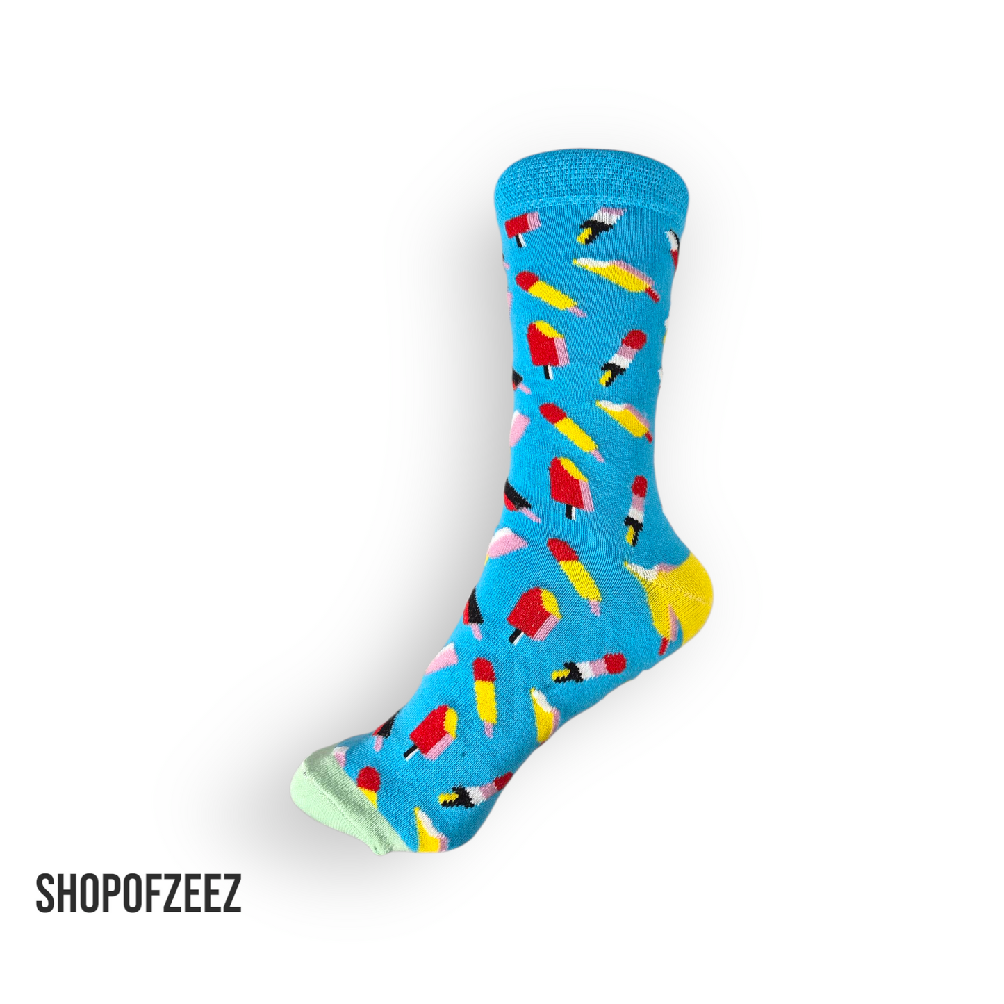 Socken mit Eiscreme-Motiven