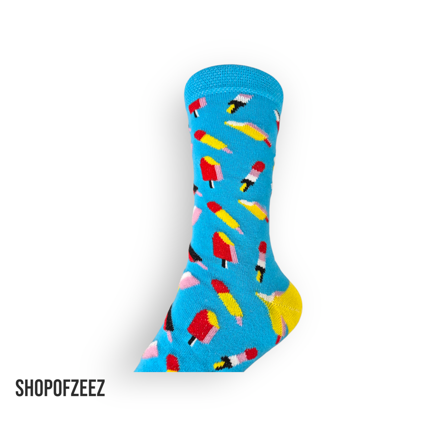 Socken mit Eiscreme-Motiven