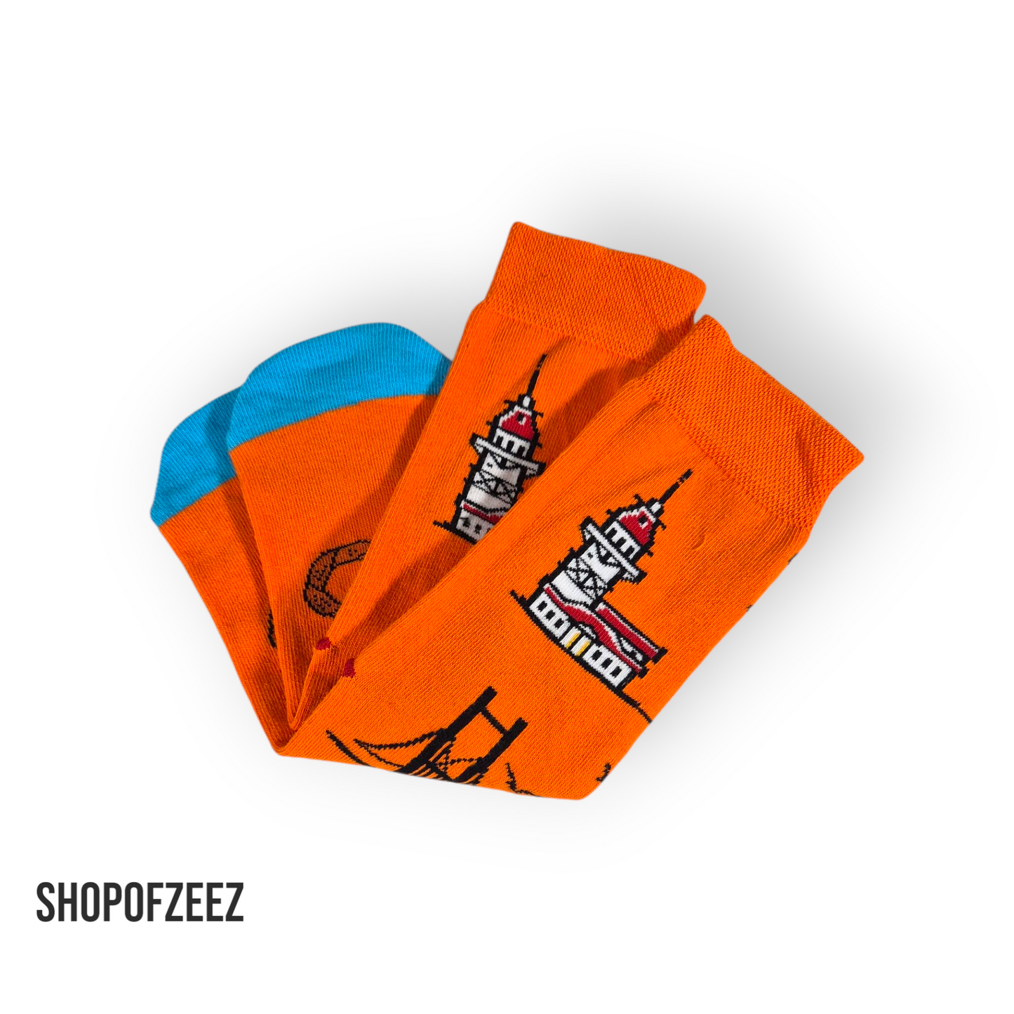 Bunte Istanbul Socken – Unisex Fun Socks | Galata, Kız Kulesi & Bosporus